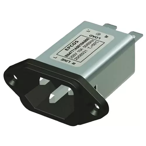Epcos B84771 Series Panel Mount IEC Inlet Filter 15 Amp 250 V AC/DC, B84771M0015A000