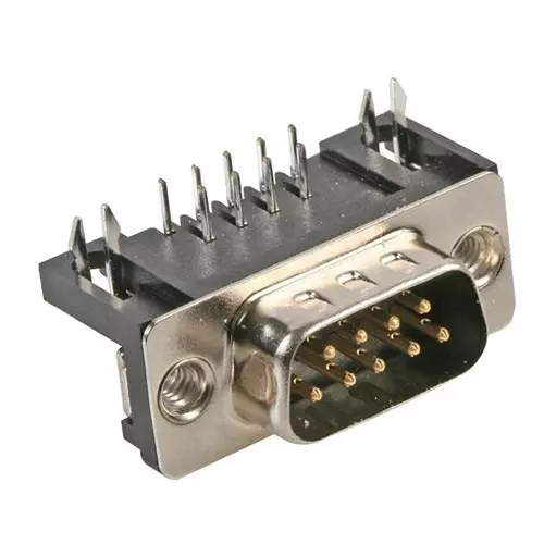 MULTICOMP PRO D Sub Connectors CONNECTOR, D SUB, PLUG, THT, R/A, 9WAY, 5504F1-09P-02-03-F1 (Pack of 5)