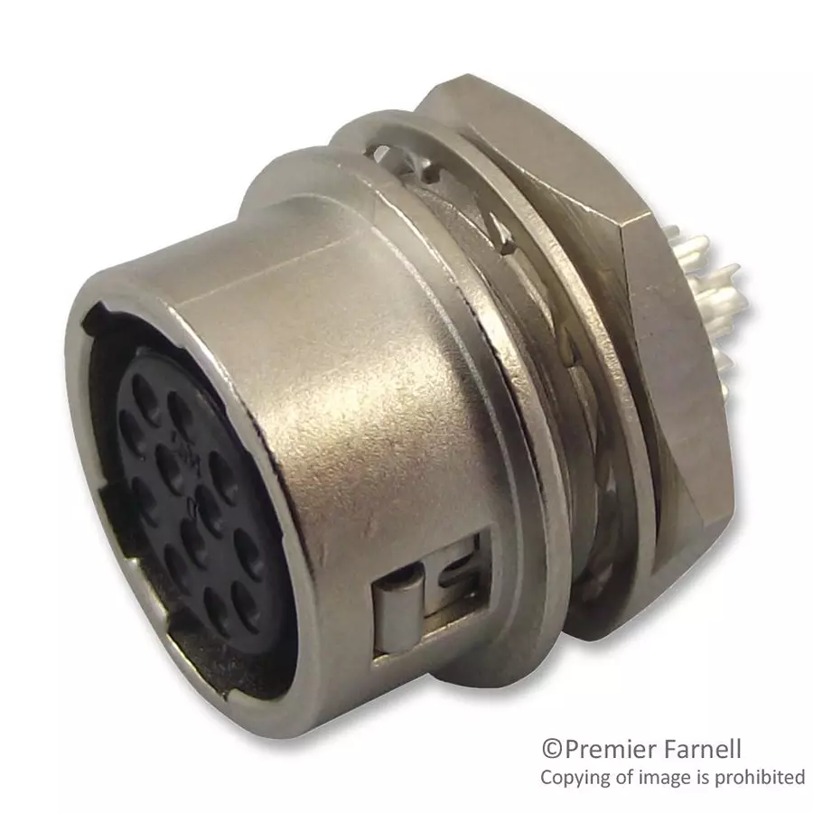 HIROSE(HRS) CIRCULAR CONNECTOR, RCPT, 10-12, PANEL, HR10A-10R-12S(71)