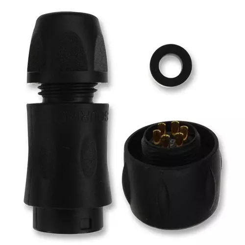 SOURIAU-SUNBANK / EATON PLUG, HISEAL, SIZE10, 6WAY, PIN, UTS6JC10E6P