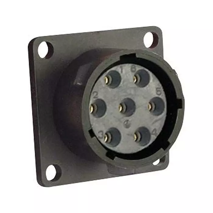 SOURIAU-SUNBANK / EATON CIRCULAR CONN, RCPT, 7POS, CRIMP, UTS0147S