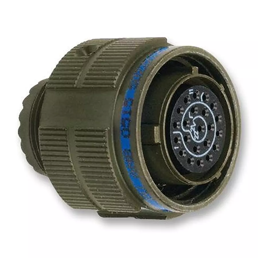 AMPHENOL SOCAPEX Circular MIL Spec Connectors CIRCULAR, SIZE 21, 4WAY, PIN, D38999/26WG75PA