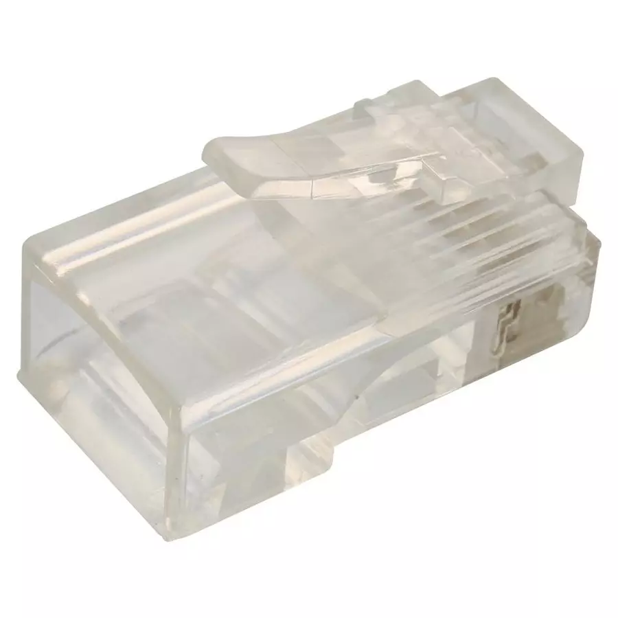 PANDUIT Modular & Ethernet Connectors CONN, RJ45, PLUG, 8P8C, CRIMP, 100PK, MP588-C (Pack of 100) image 1