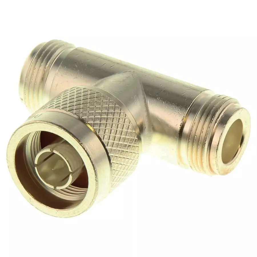 AMPHENOL RF RF Adapters TEE ADAPTER, 1 X N PLUG-2 X N JACK, 82-102 (UG-107B/U