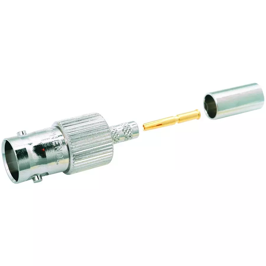 AMPHENOL RF RF Connectors RF/COAXIAL, BNC JACK, STRAIGHT, 50 OHM, CRIMP, 112513