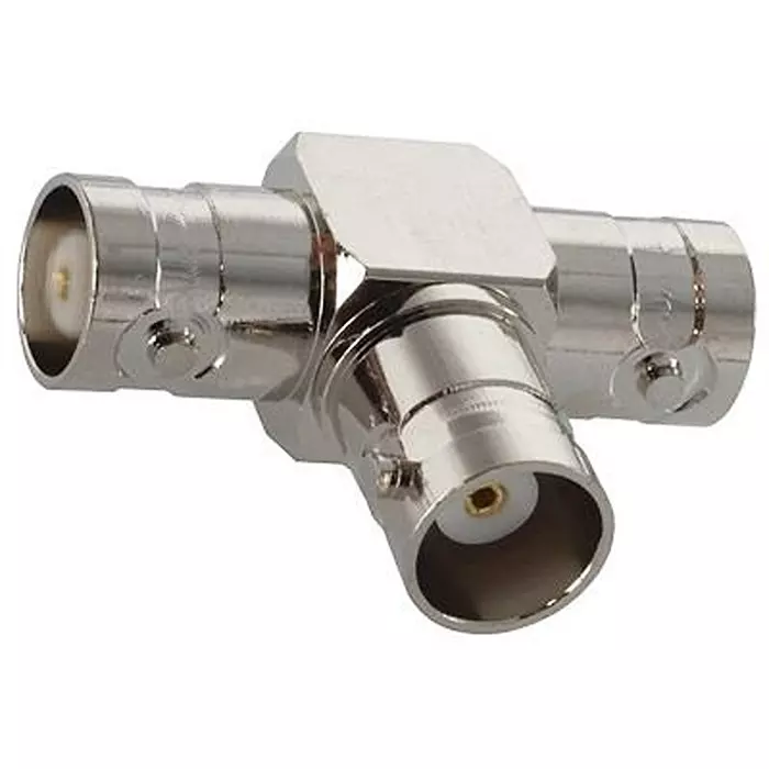 AMPHENOL RF RF Adapters BNC TEE ADAPTER, 1 X JACK-2 X JACK, 112456