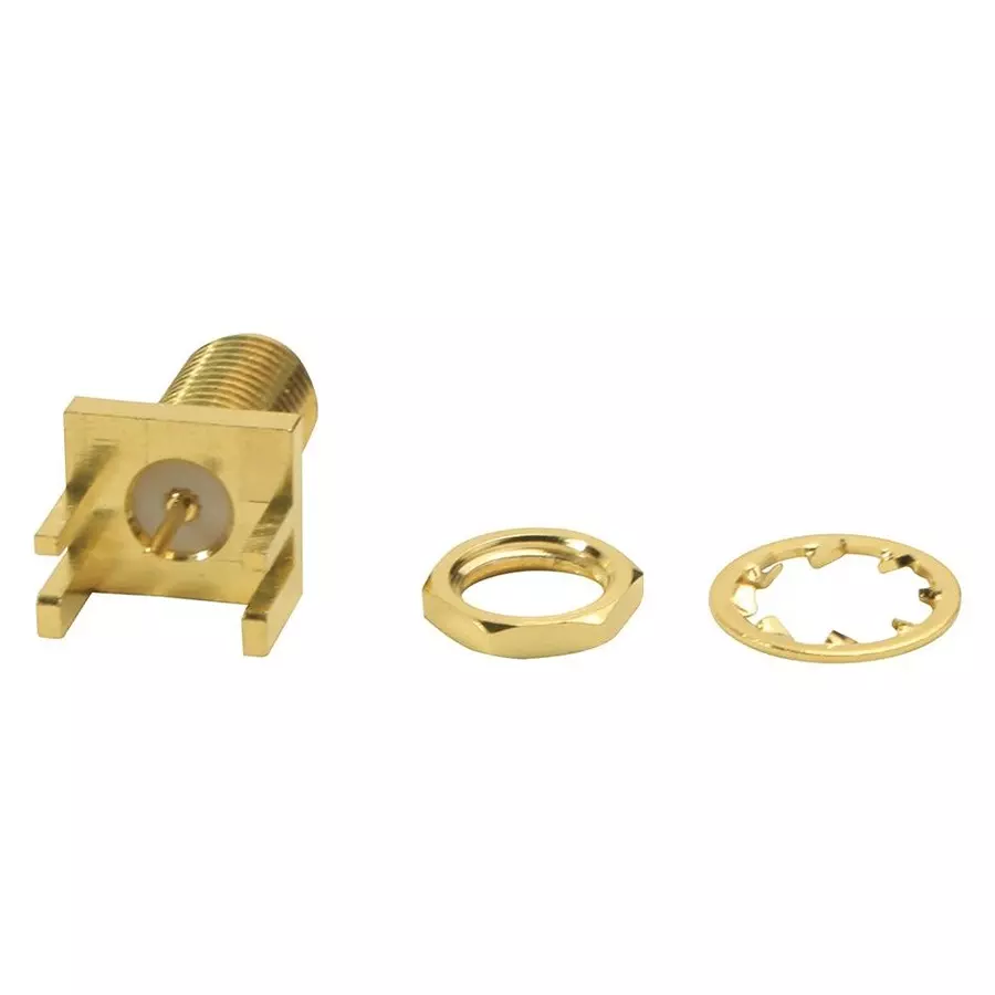 AMPHENOL RF RF Connectors CONNECTOR, SMA-RP, RCPT, 50 OHM, PCB, 132289RP