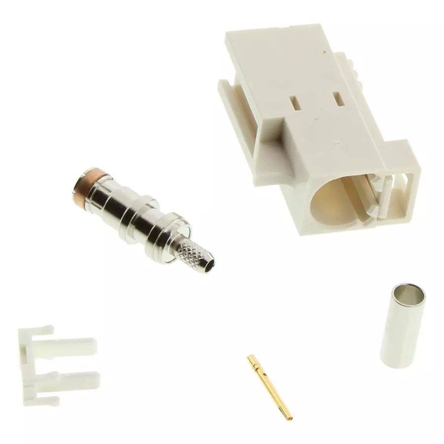 AMPHENOL RF RF Connectors RF COAXIAL, FAKRA JACK, 50 OHM, CABLE, FA1-NBSJ-C01-6