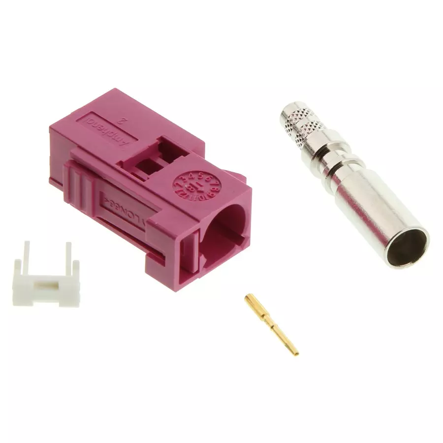 AMPHENOL RF RF Connectors RF COAXIAL, FAKRA JACK, 50 OHM, CABLE, FA1-NHSJ-C04-6