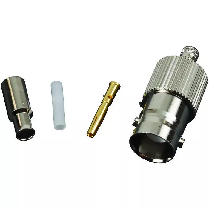 AMPHENOL RF RF Connectors RF/COAXIAL, BNC JACK, STRAIGHT, 50 OHM, CRIMP, 031-317-RFX