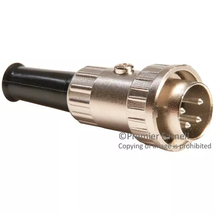 SWITCHCRAFT/CONXALL Connector, Din, Plug, 4 Position, 09CL4MX