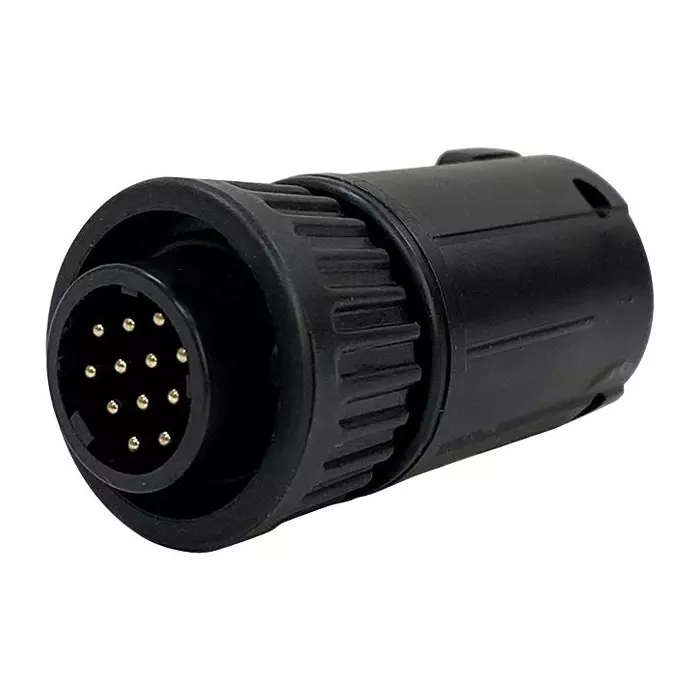 SWITCHCRAFT/CONXALL Circular Connector, 12Pos, Plug, Crimp, W3280-12PG-535