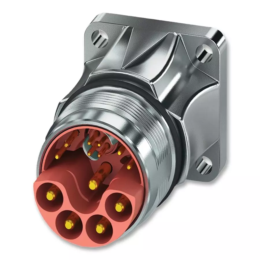 Phoenix Contact Circular Industrial Connectors CIRCULAR CONNECTOR, RCPT, 13POS, FLANGE, 1621569