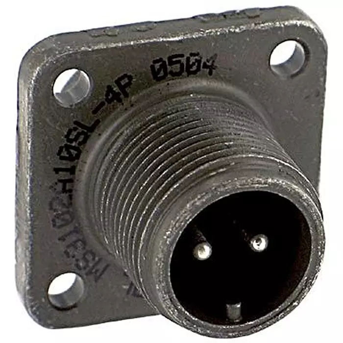 AMPHENOL INDUSTRIAL CIRCULAR CONNECTOR RECEPTACLE, SIZE 10SL, MS3102A10SL-4P.