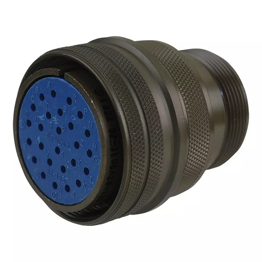 AMPHENOL INDUSTRIAL CIRCULAR CONNECTOR PLUG SIZE 28, 26 POSITION, CABLE, 97-3106A-28-12S