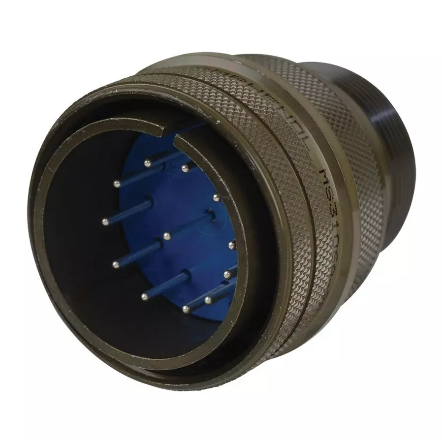 AMPHENOL INDUSTRIAL CIRCULAR CONNECTOR PLUG SIZE 28, 12 POSITION, CABLE, 97-3106A-28-18P