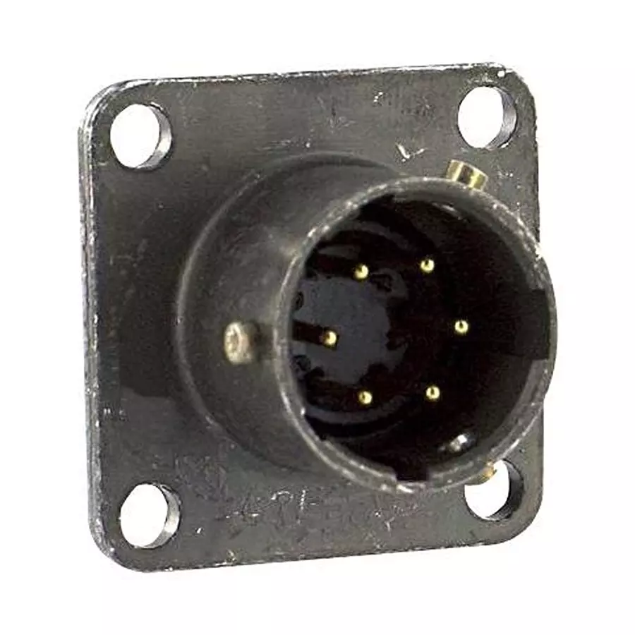 AMPHENOL INDUSTRIAL CIRCULAR CONNECTOR, RCPT, 10-6, BOX MNT, PT02E-10-6P(025)