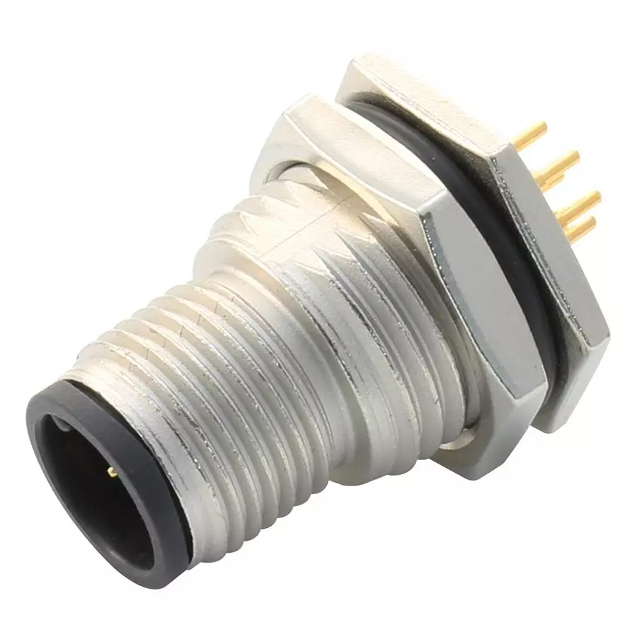 AMPHENOL LTW SENSOR CONNECTOR, M12, PLUG, 8POS, M12A-08PMMP-SF8001