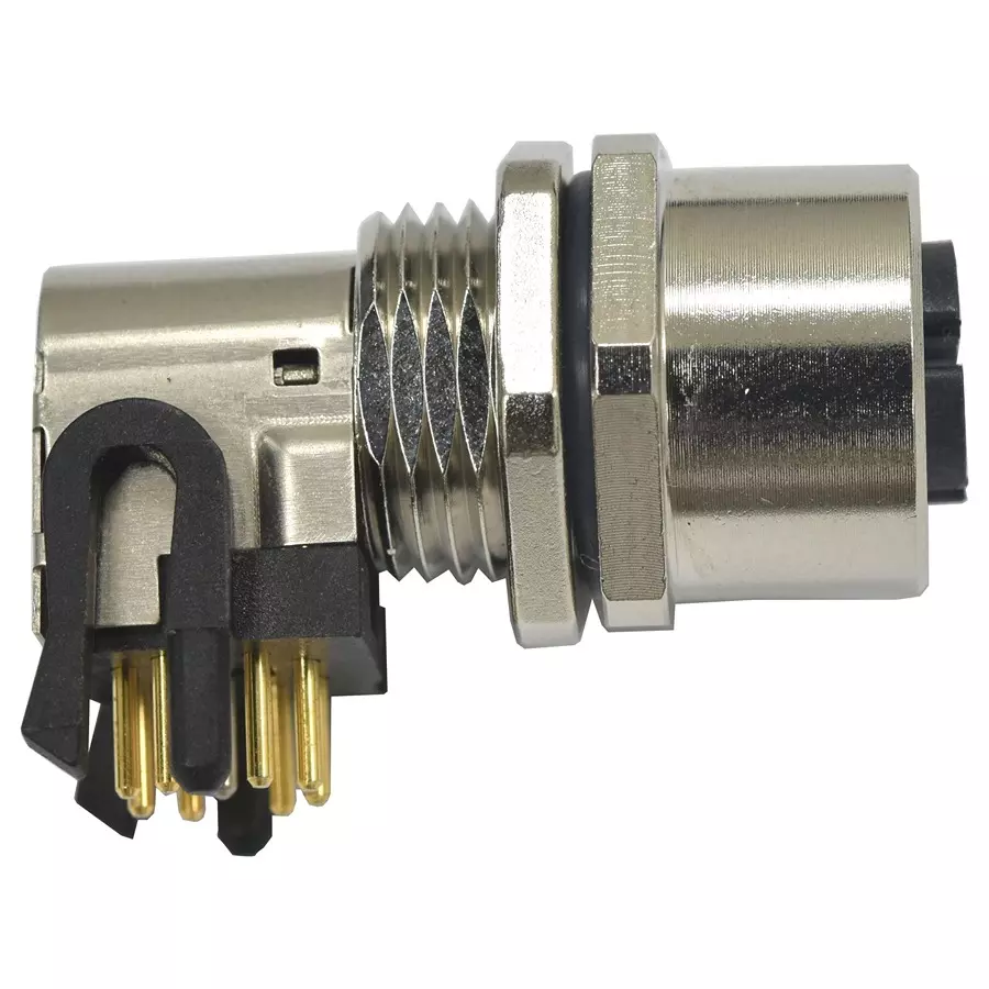 AMPHENOL LTW SENSOR CONNECTOR, M12, 8P, FEMALE, PANEL, MSXS-08PFFR-SH7001.