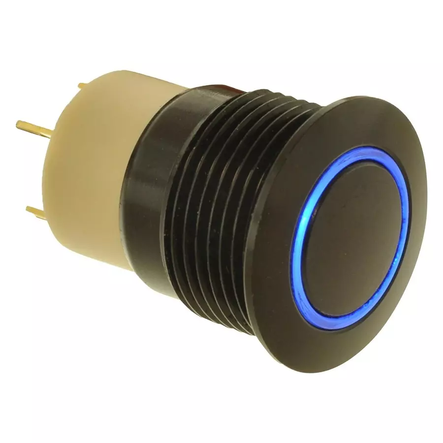 E-SWITCH VANDAL RESISTANT SW, SPST, 2A, 36V, BLU, PVA6LRE21141.