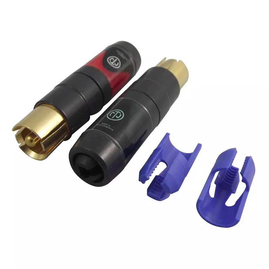 NEUTRIK PLUG, PHONO, 'PROFI', 2PK, NF2C-B/2 (Pack of 2)