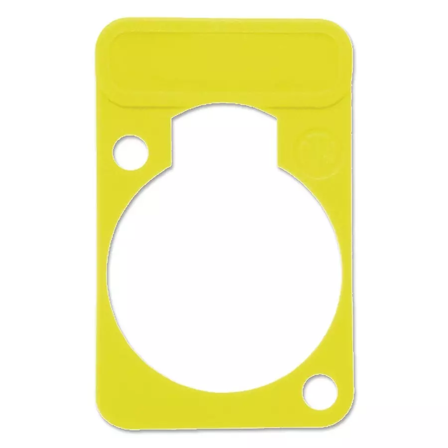 NEUTRIK PLATE, D-SHELL, YELLOW, DSS-YELLOW