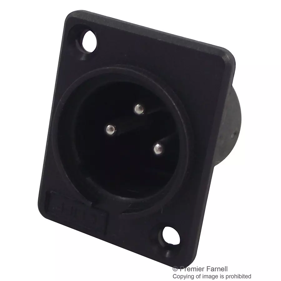 CLIFF ELECTRONIC COMPONENTS PLUG, XLR, PANEL, 3POLE, ACM