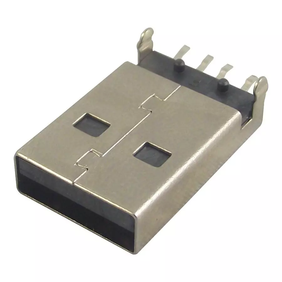 LUMBERG USB PLUG, 2.0 TYPE A, RIGHT ANGLE, SMD, 2410 07