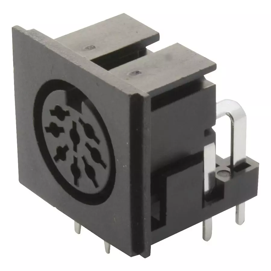 LUMBERG DIN CONNECTOR, RCPT, 8POS, CHASSIS, 0105 08-1