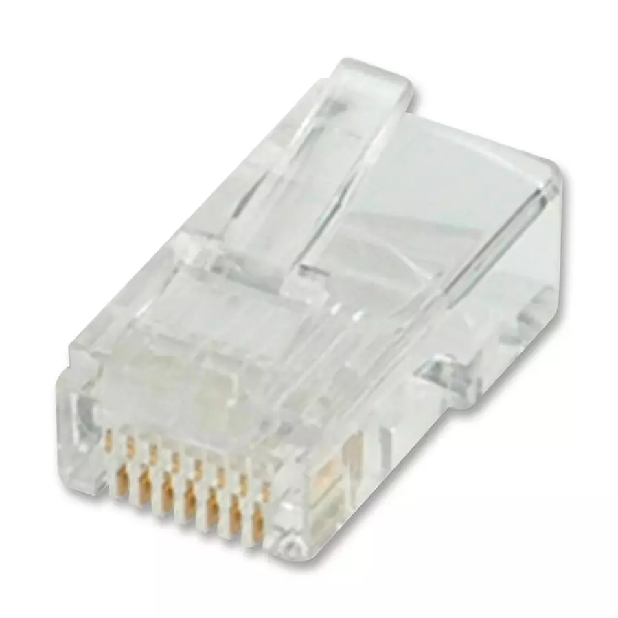 ROLINE CONN, RJ45, PLUG, UNSHLD, 1PORT, 8P8C, 12.01.1087 (Pack of 10)