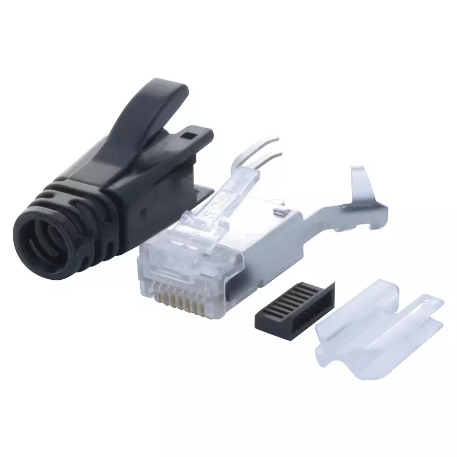 STEWART CONNECTOR CONNECTOR, RJ45, PLUG, CAT6A, 8P, CRIMP, SS-39200-022