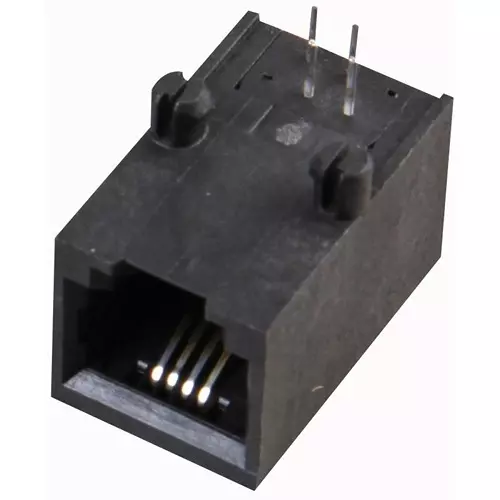 STEWART CONNECTOR CONNECTOR, RJ11, JACK, 6P4C, TH, SS-6446-NF