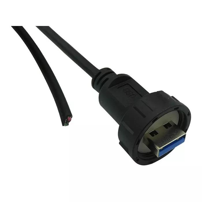 STEWART CONNECTOR USB CABLE, 3.0 A PLUG-FREE END, 1.83M, 67U3AD-006-K