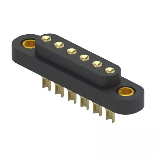 MILL-MAX CONNECTOR, HEADER, 6POS, 4MM, SOLDER, 868-10-006-00-012000