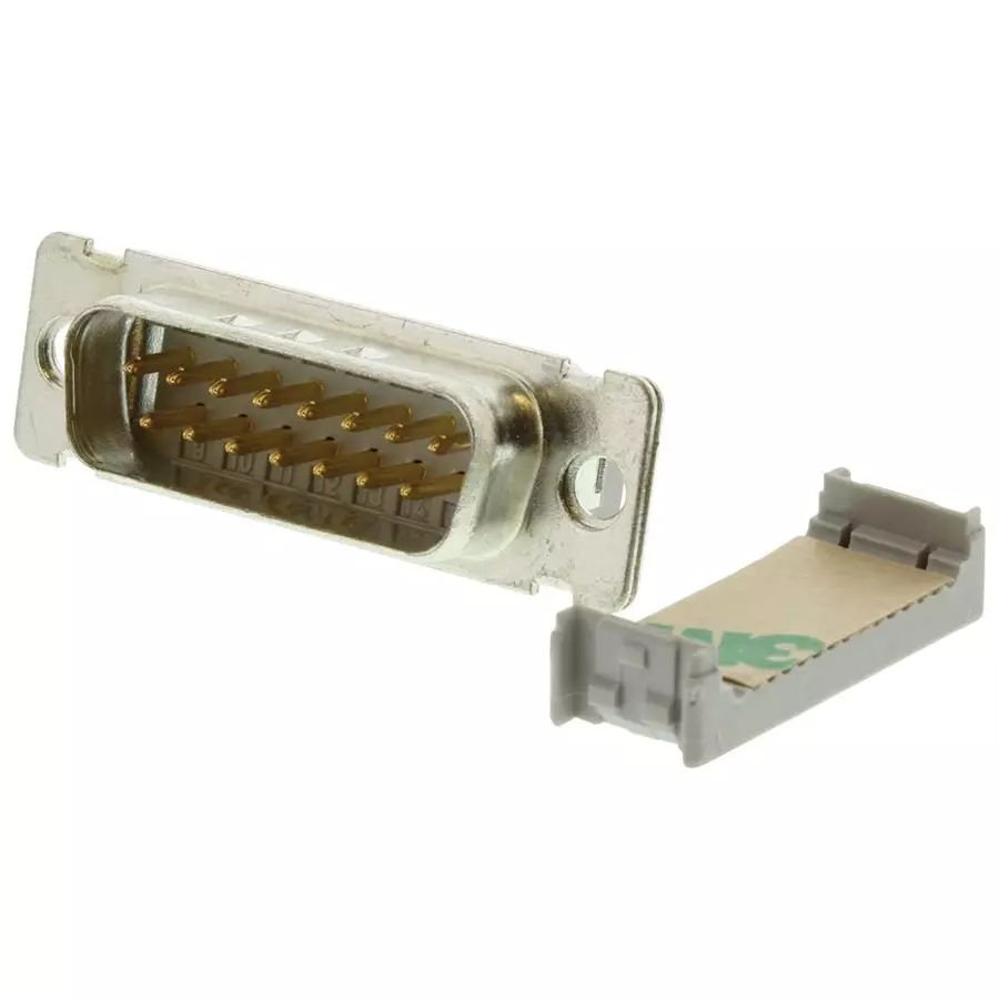 3M Connector, D, Sub, Male, 15Way, 8215-6000