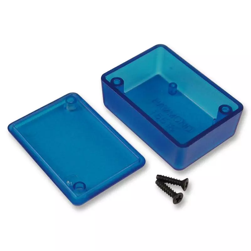HAMMOND Plastic Enclosures CASE, ABS, BLUE, 50X35X20MM, 1551GTBU