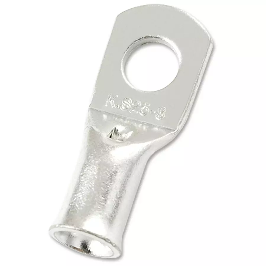 MULTICOMP PRO Lug Terminals COPPER TUBULAR LUG, 8.4MM, 4AWG, CRIMP, MC000754