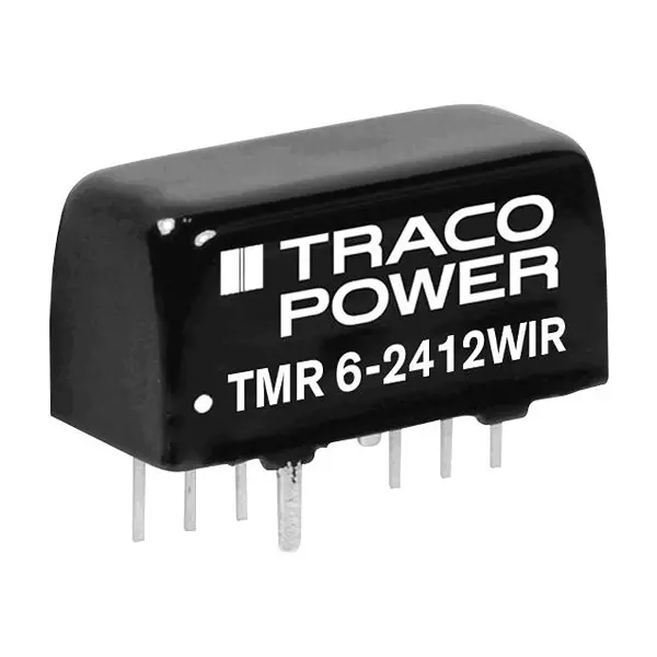 TRACO POWER Isolated Through Hole DC / DC Converters DC-DC CONVERTER, 15V, 0.4A, TMR 6-7213WIR