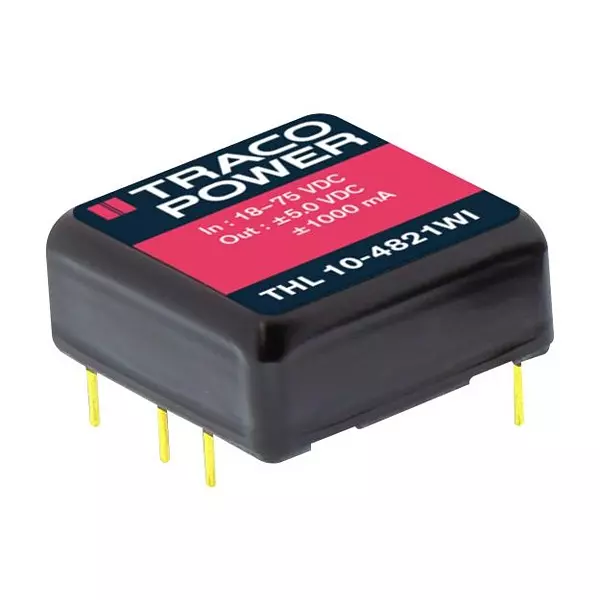 TRACO POWER Isolated Through Hole DC / DC Converters DC-DC CONVERTER, 2 O/P, 10W, THL 10-2423WI