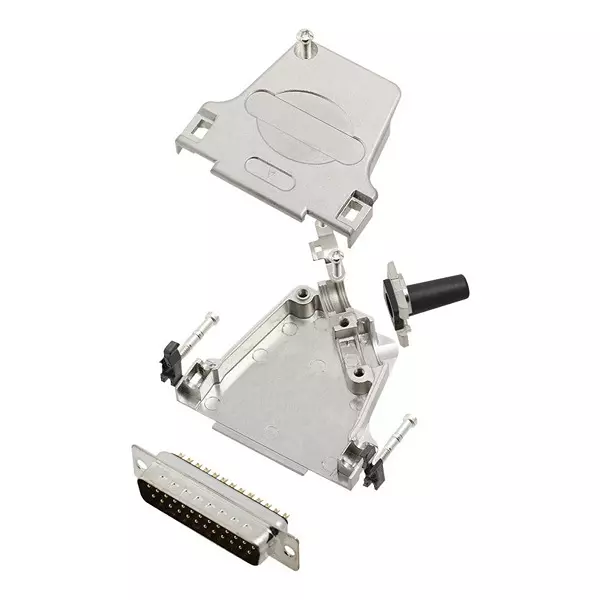 AMPHENOL COMMUNICATIONS SOLUTIONS D SUB CONNECTOR, PLUG, 25POS, SOLDER, L17D45ZF25-RG+L717SDB25P