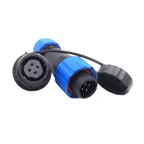 Sibass Electric 4 Pin Connector Straight to Panel 21 mm 30 A Waterproof IP68 Rating with CE Mark (Pack of 100)