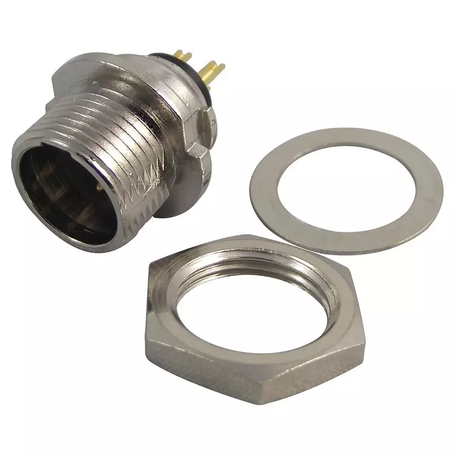 REAN Connector, Xlr, Plug, 3Pos, Panel, RT3MPR
