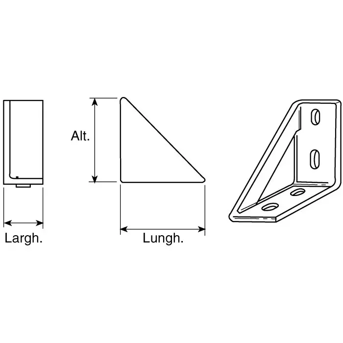 FlexLink M6 Angle Bracket Connecting Component Strut Profile 22 mm Groove Size 5.5 mm, XDFA 22 A