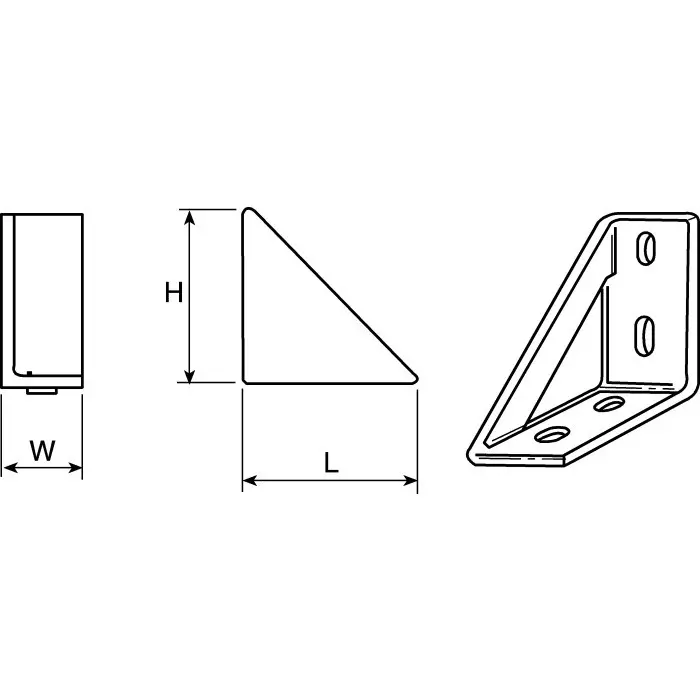 FlexLink M6 Angle Bracket Connecting Component Strut Profile 22 mm Groove Size 5.5 mm, XDFA 22 A