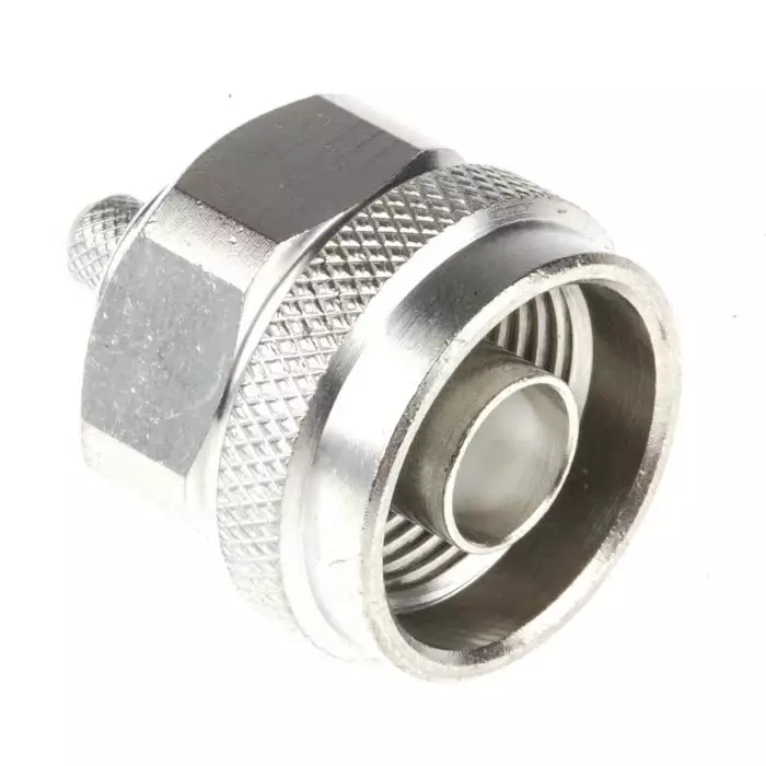 Telegartner Plug Cable Mount N Connector 50 Ω Crimp Termination Straight Body, J01020A0108