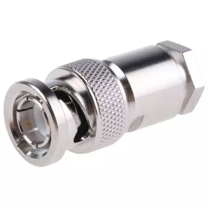 Telegartner Plug Cable Mount BNC Connector 50 Ω Clamp Termination Straight Body, J01000A0606