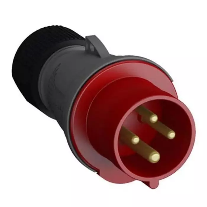 Amphenol Industrial Easy Safe IP44 Red Cable Mount 3P + E Industrial Power Plug, Rated At 32A, 415 V, 2CMA101984R1000332EP6