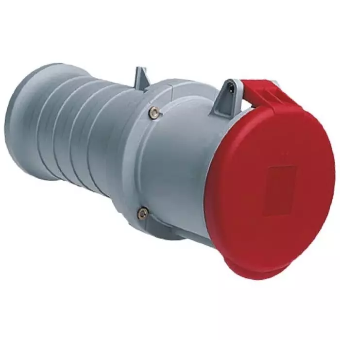 Amphenol Industrial Easy Safe IP44 Red Cable Mount 3P + E Industrial Power Socket, Rated At 63A, 415 V, 2CMA166850R1000363C6
