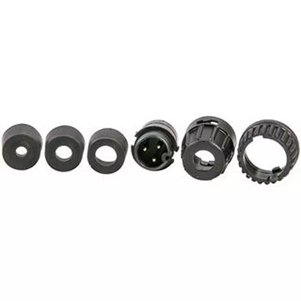 SWITCHCRAFT/CONXALL Circular Connector PLUG, SIZE 20, 3 POSITION, CABLE, 6282-3PG-3DC