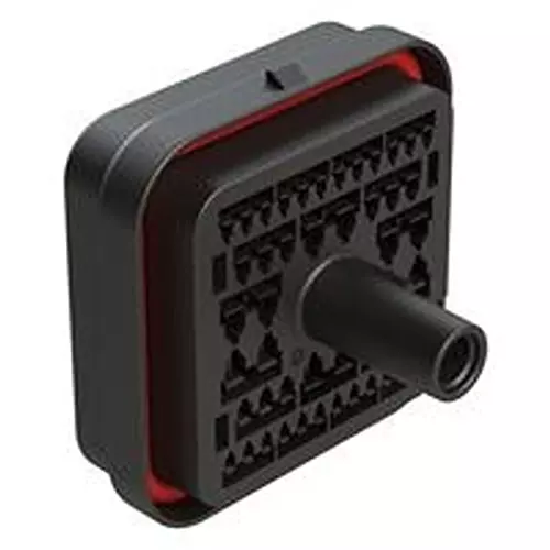 AMPHENOL SINE/TUCHEL Automotive Housing, Rcpt, 48P, 25A, Blk, ARB12-48PDR-L018